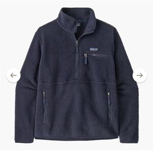 Patagonia retro pile pullover navy